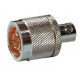 Adaptador conector N Macho a BNC Hembra